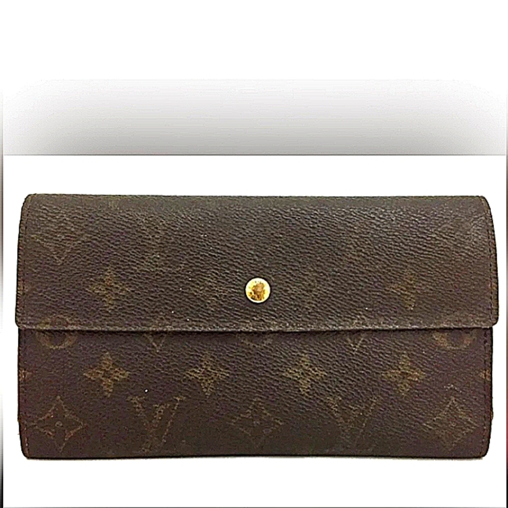 LOUIS VUITTON AUTHENTIC Porte Tresor International TRIFOLD Long Wallet EUC